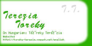 terezia toreky business card